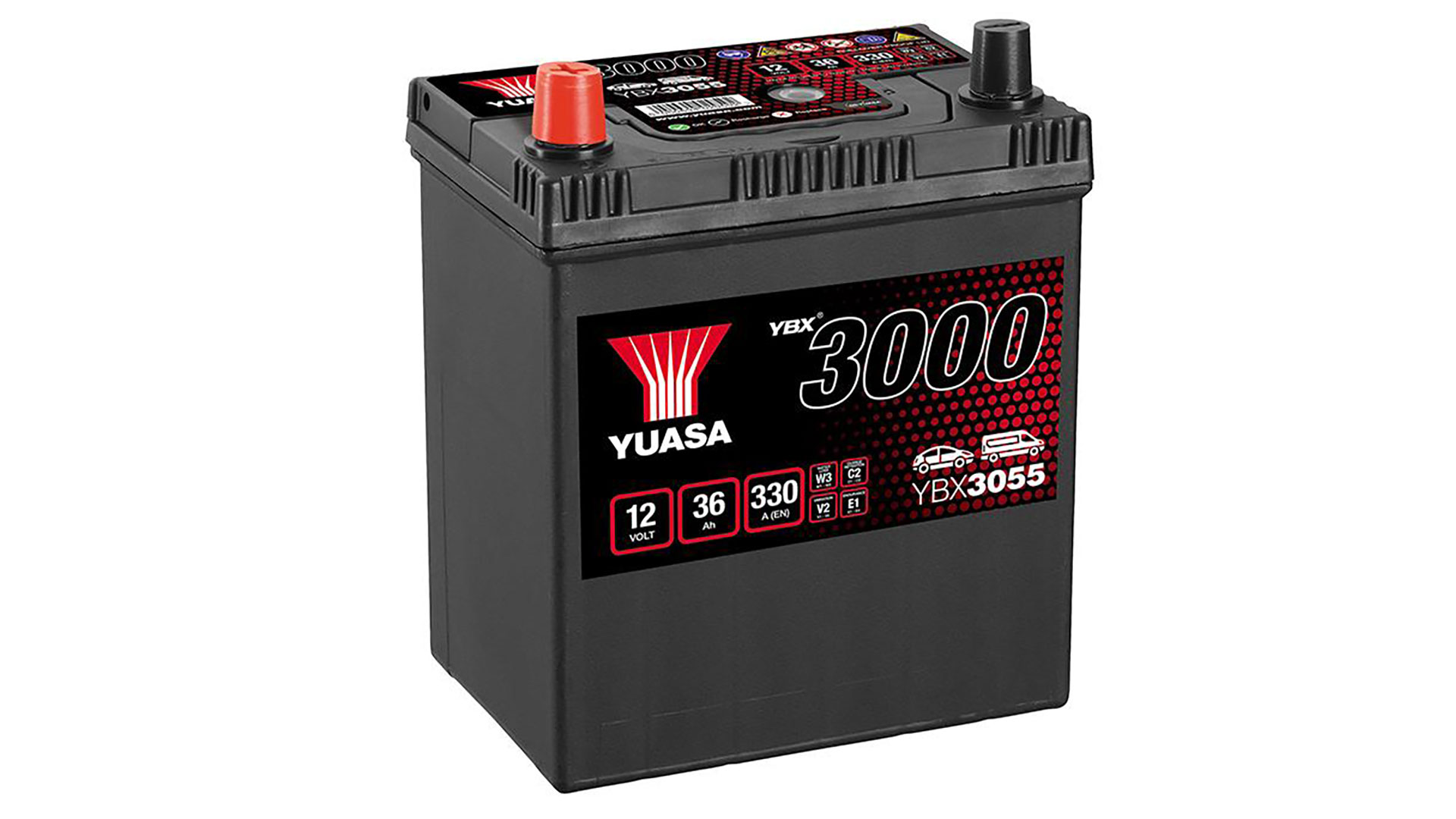  YBX3055 12V 36Ah 330A Yuasa SMF Battery 