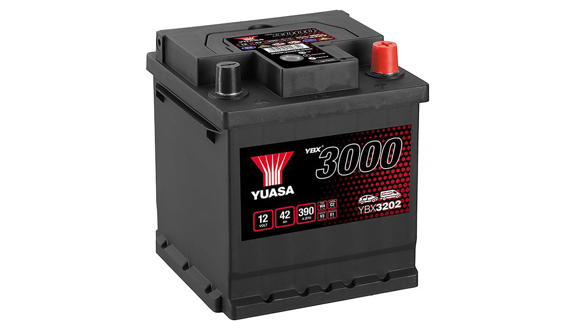  YBX3202 12V 42Ah 390A Yuasa SMF Battery 