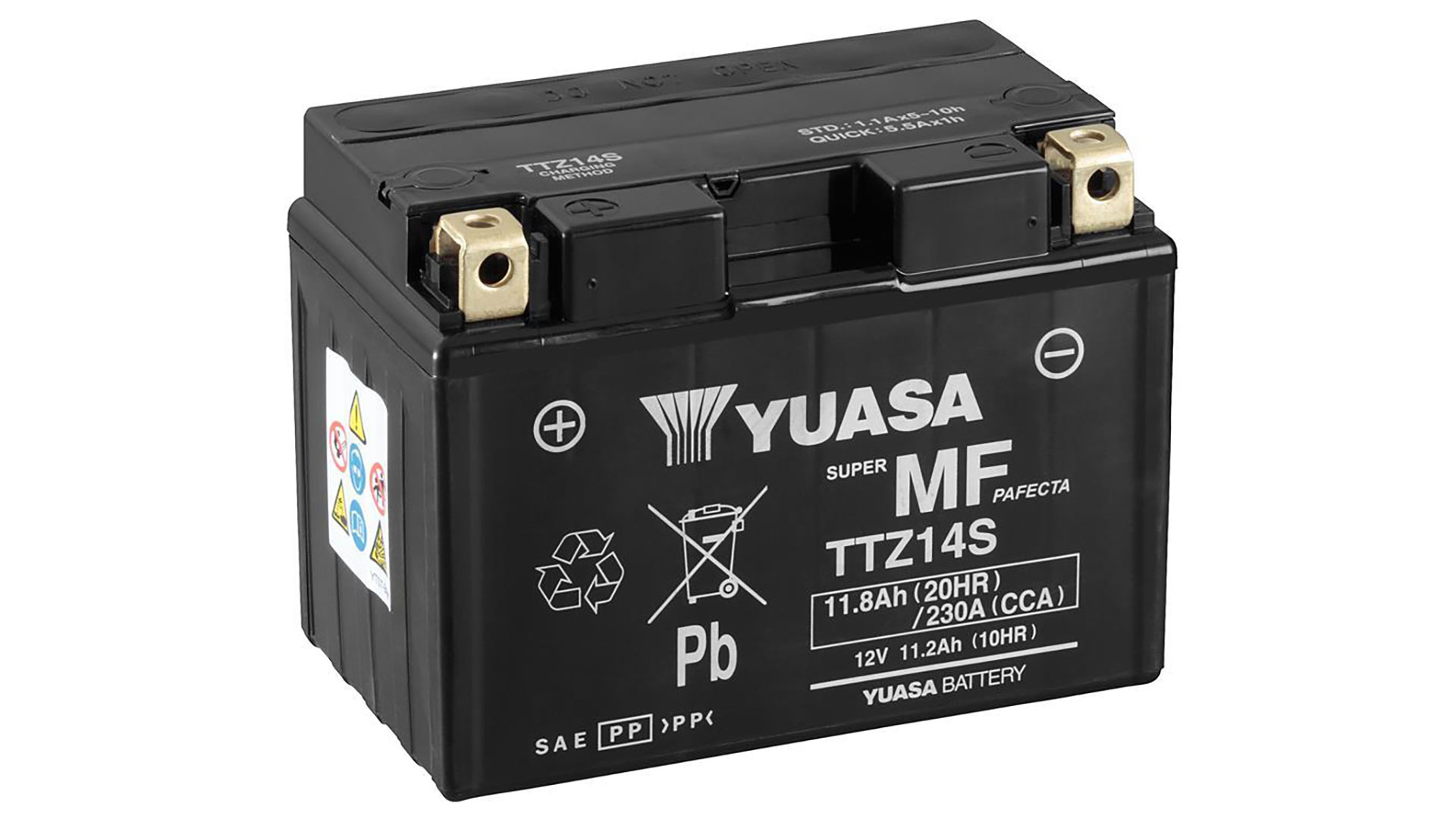  TTZ14S (CP) 12V Yuasa MF VRLA Battery 