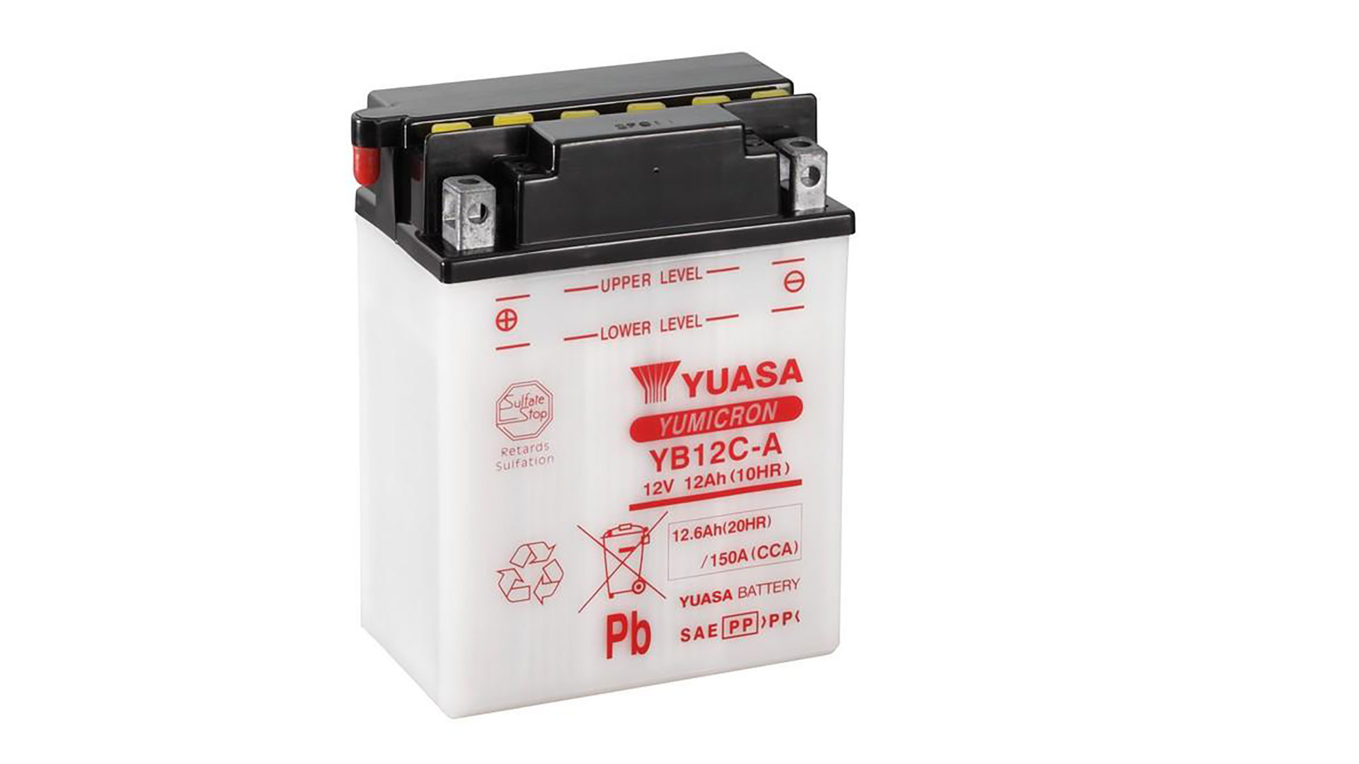  YB12C-A (DC) 12V Yuasa YuMicron Battery 