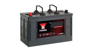 YBX3664 12V 112Ah 870A Yuasa Super Heavy Duty SMF Battery