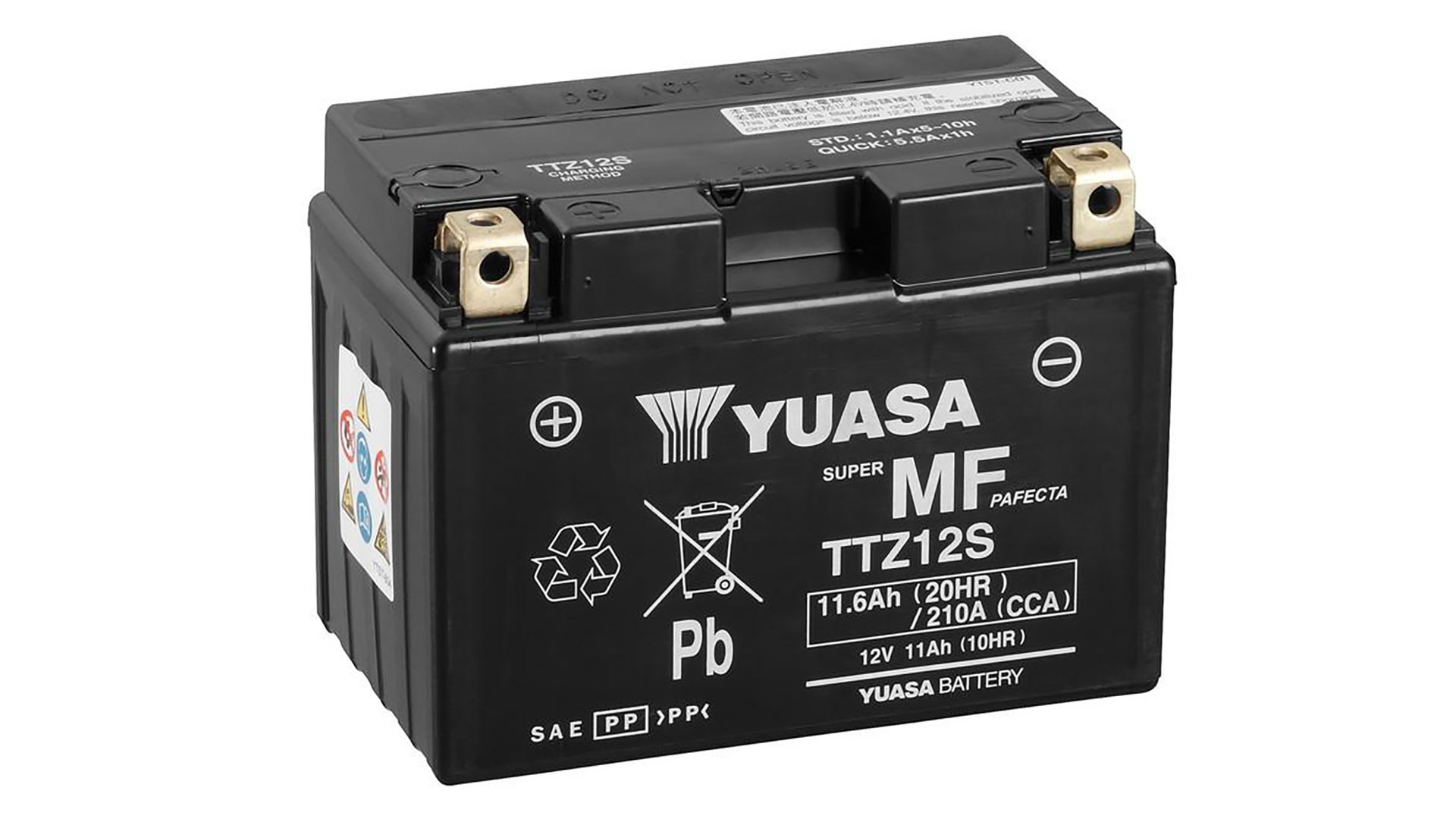  TTZ12S (CP) 12V Yuasa MF VRLA Battery 