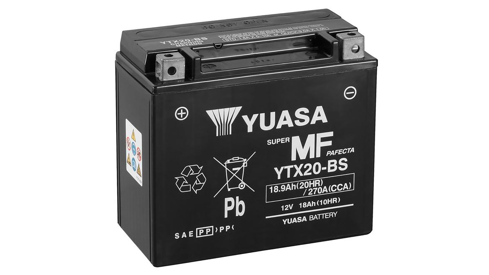  YTX20-BS (CP) 12V Yuasa MF VRLA Battery 