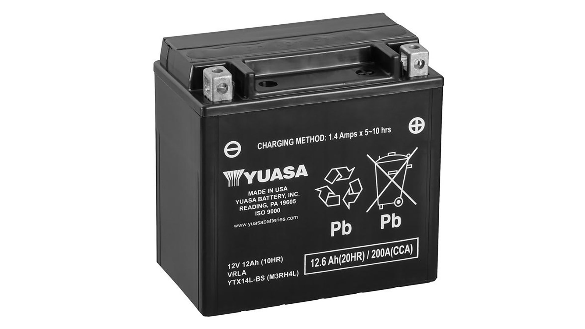  YTX14L-BS (CP) 12V Yuasa MF VRLA Battery 