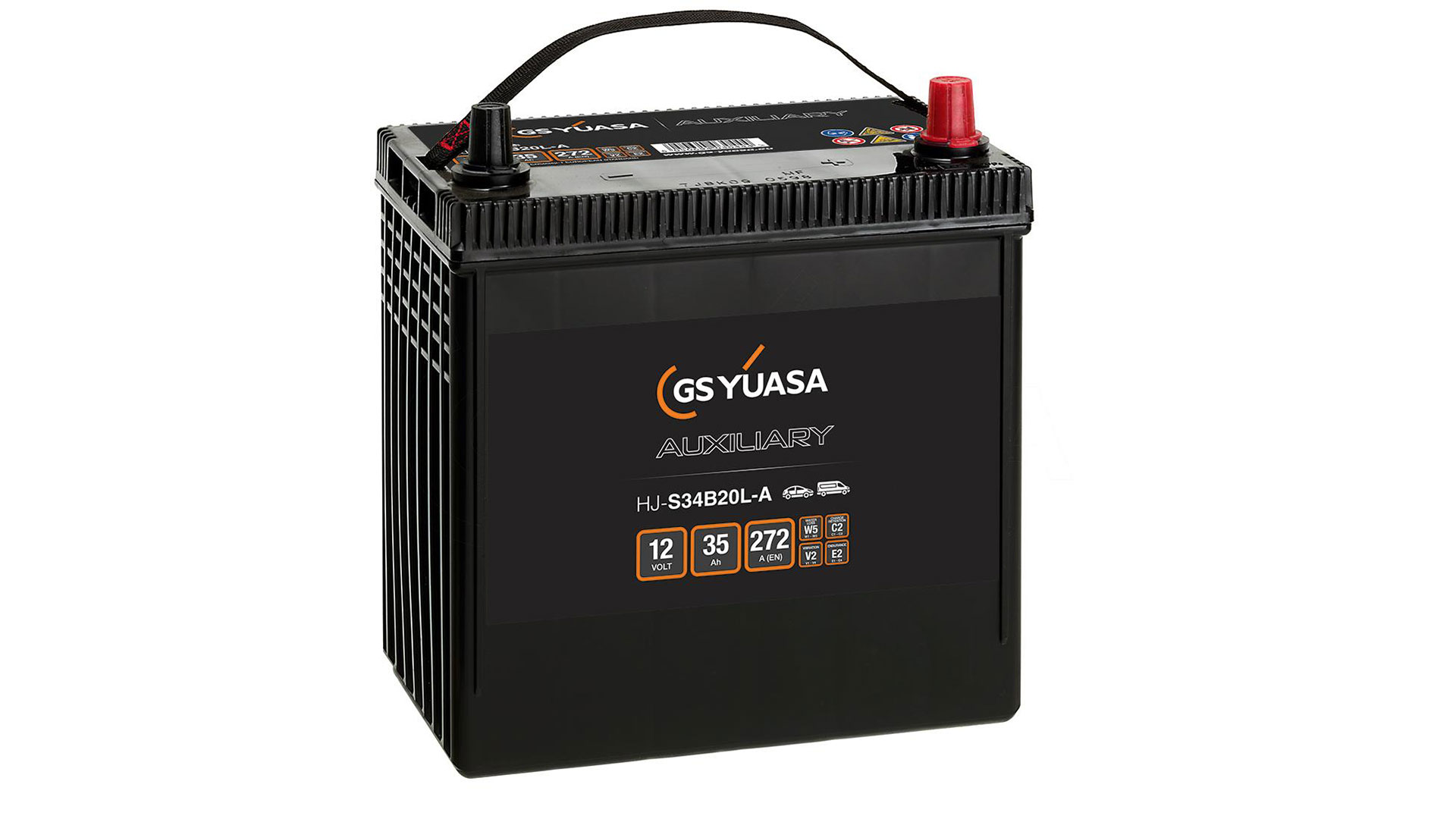  HJ-S34B20L-A GS Yuasa Auxiliary AGM Battery 