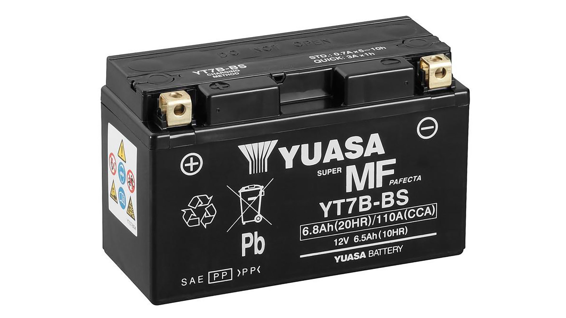  YT7B-BS (CP) 12V Yuasa MF VRLA Battery 