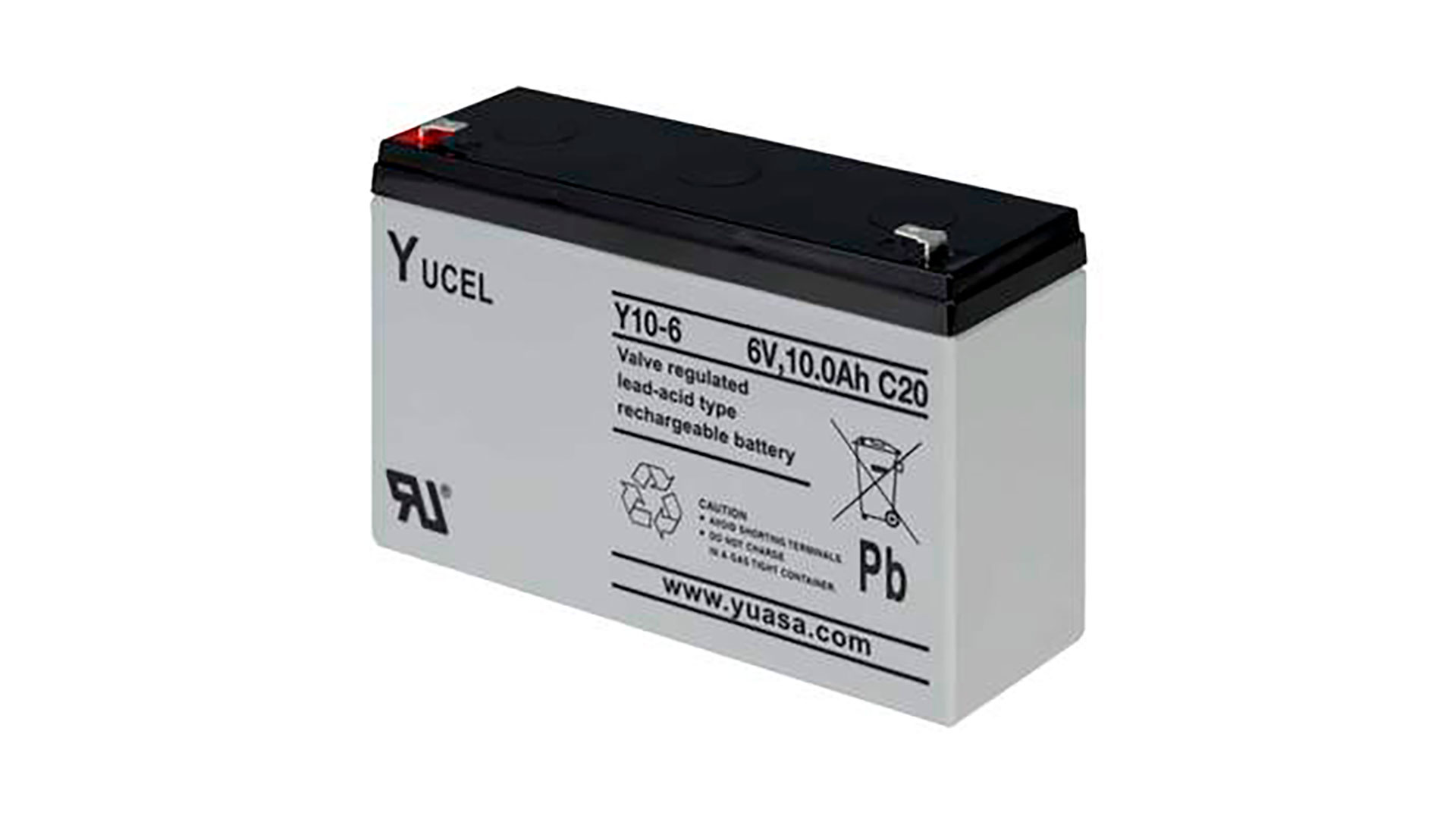  Yuasa 10Ah 6V Sealed Lead Acid Yucel Battery 