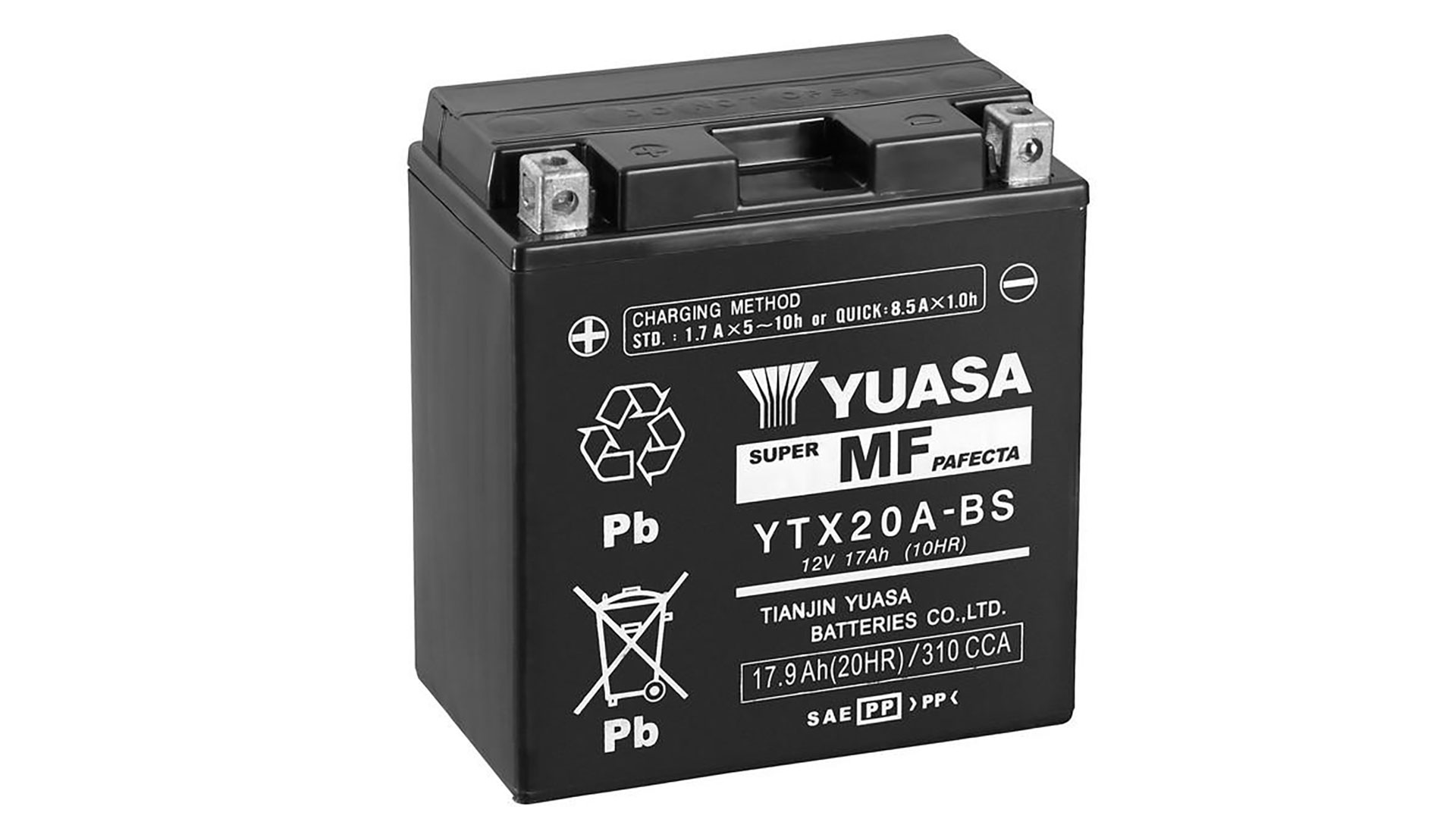  YTX20A-BS (CP) 12V Yuasa MF VRLA Battery 