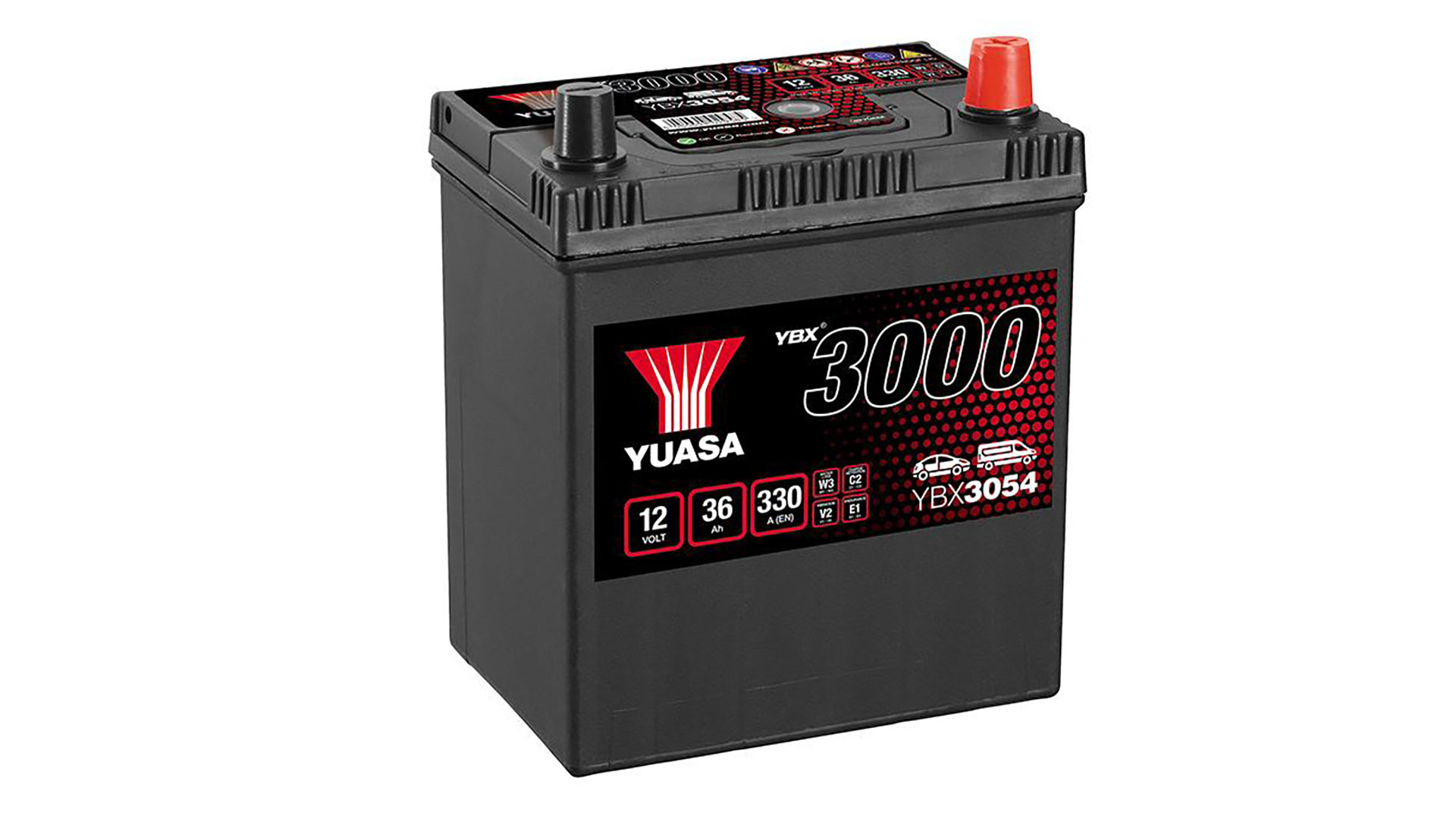  YBX3054 12V 36Ah 330A Yuasa SMF Battery 