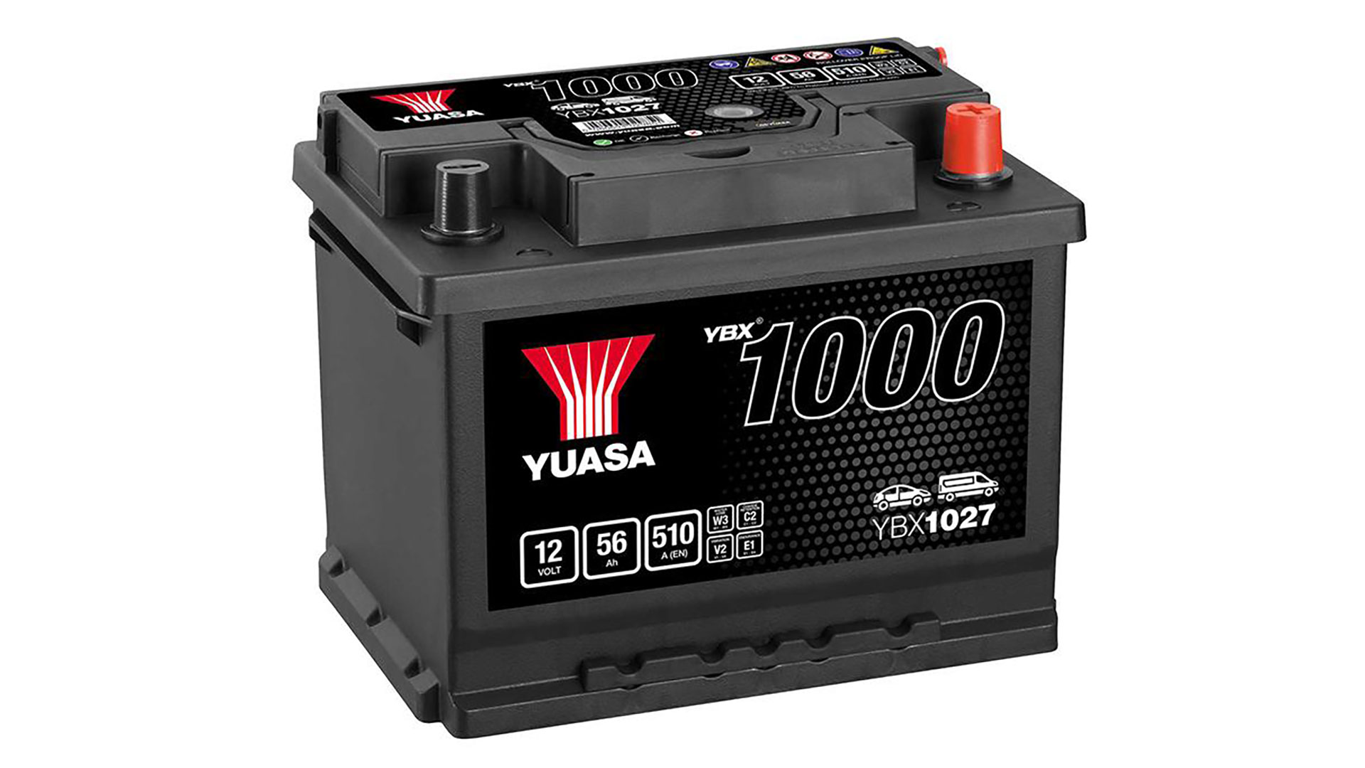  YBX1027 12V 56Ah 510A Yuasa Battery 