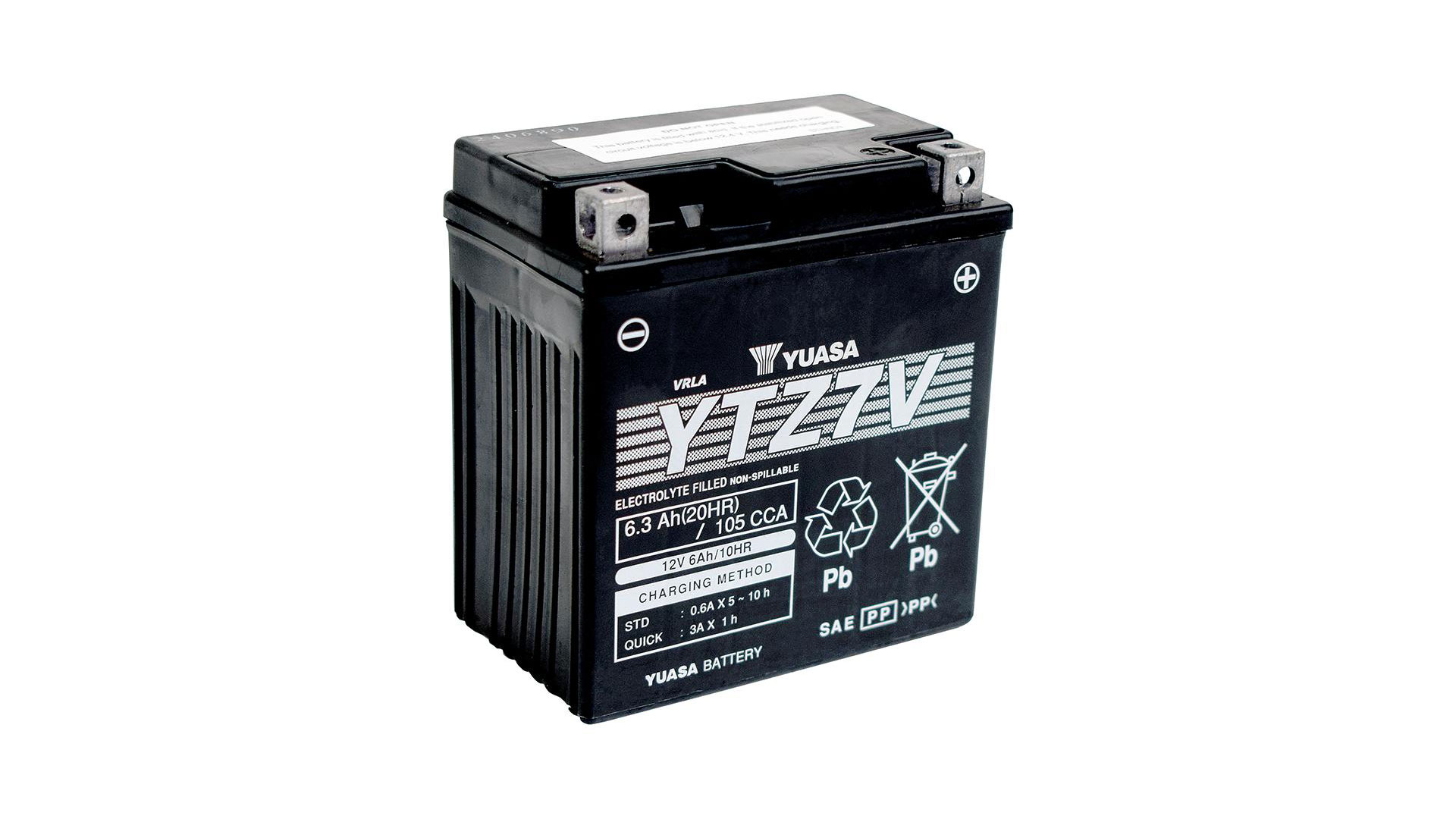  YTZ7V (WC) 12V Yuasa High Performance MF VRLA Battery 