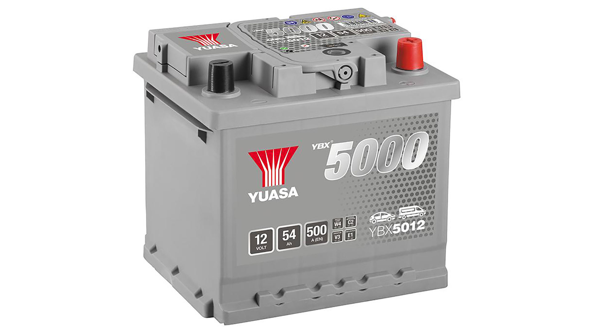  YBX5012 12V 54Ah 500A Yuasa Silver High Performance Battery 