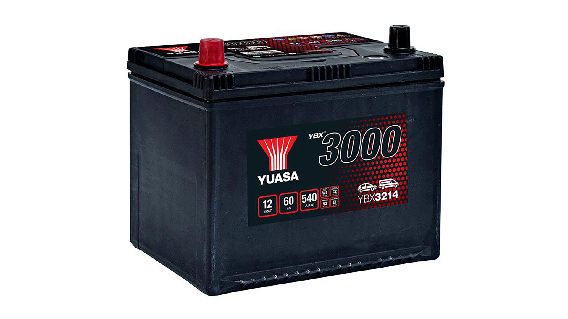  YBX3214 12V 60Ah 540A Yuasa SMF Battery 