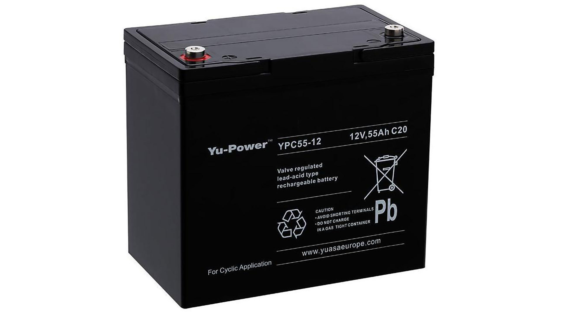  YPC55-12 (12V 55Ah) Yuasa Cyclic VRLA Battery 