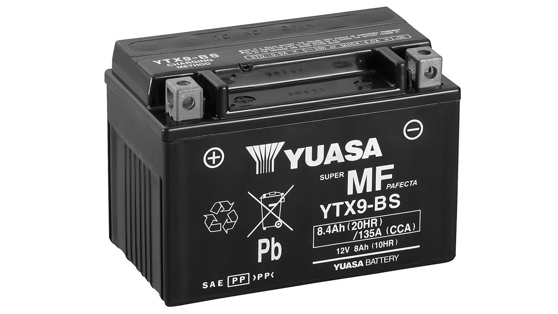  YTX9-BS (CP) 12V Yuasa MF VRLA Battery 