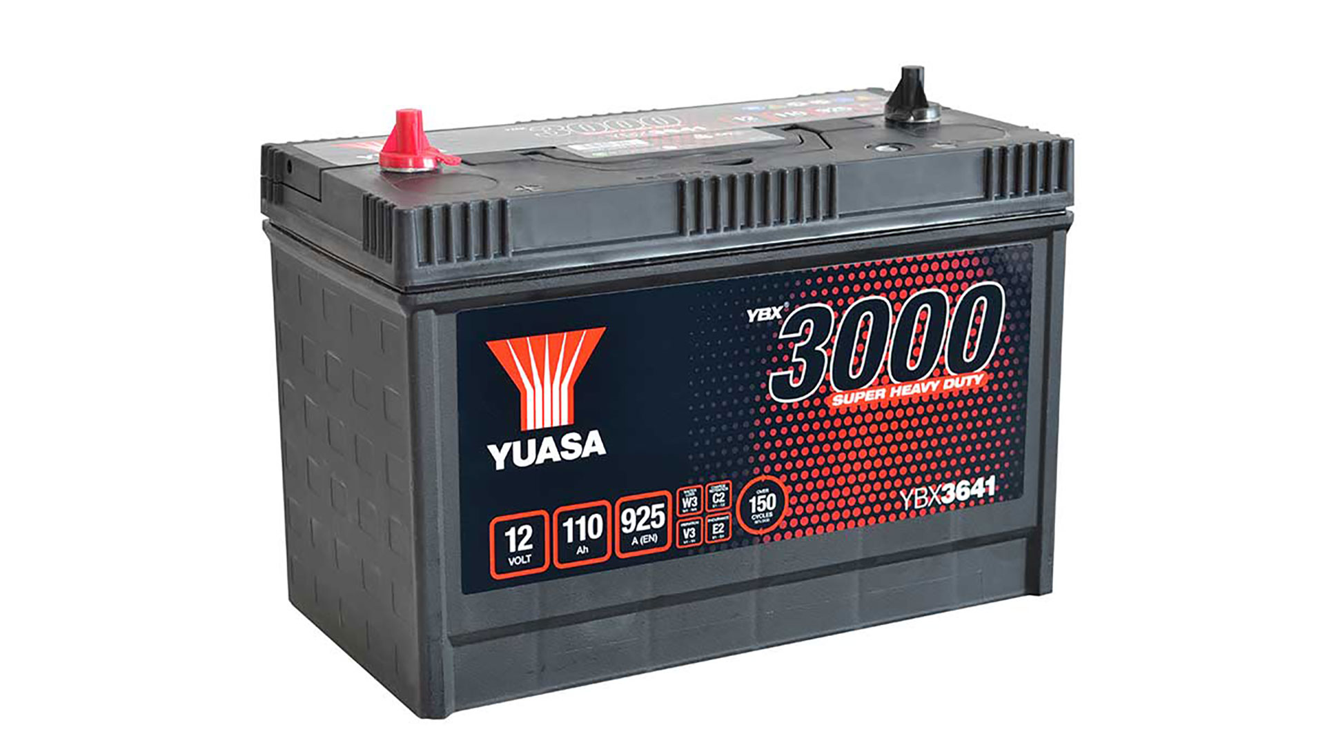  YBX3641 12V 110Ah 925A Yuasa Super Heavy Duty SMF Battery 