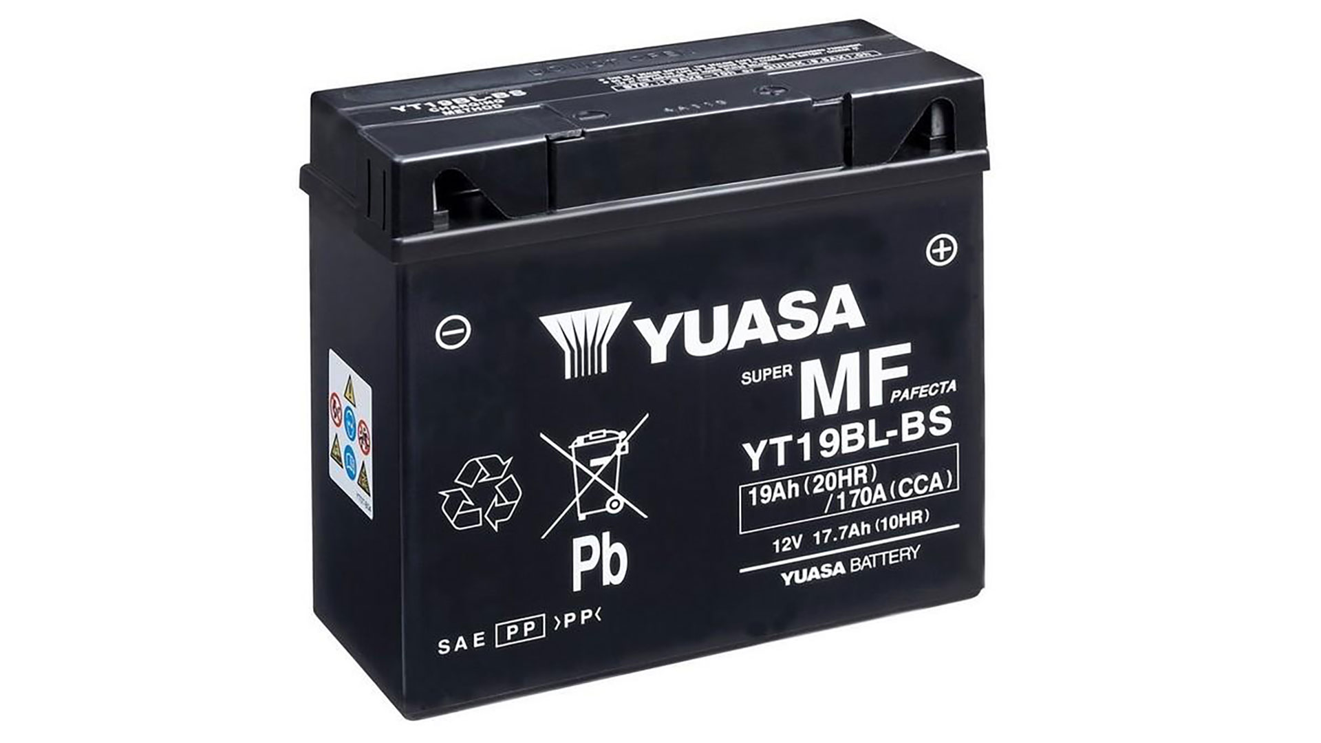  YT19BL-BS (CP) 12V Yuasa MF VRLA Battery 