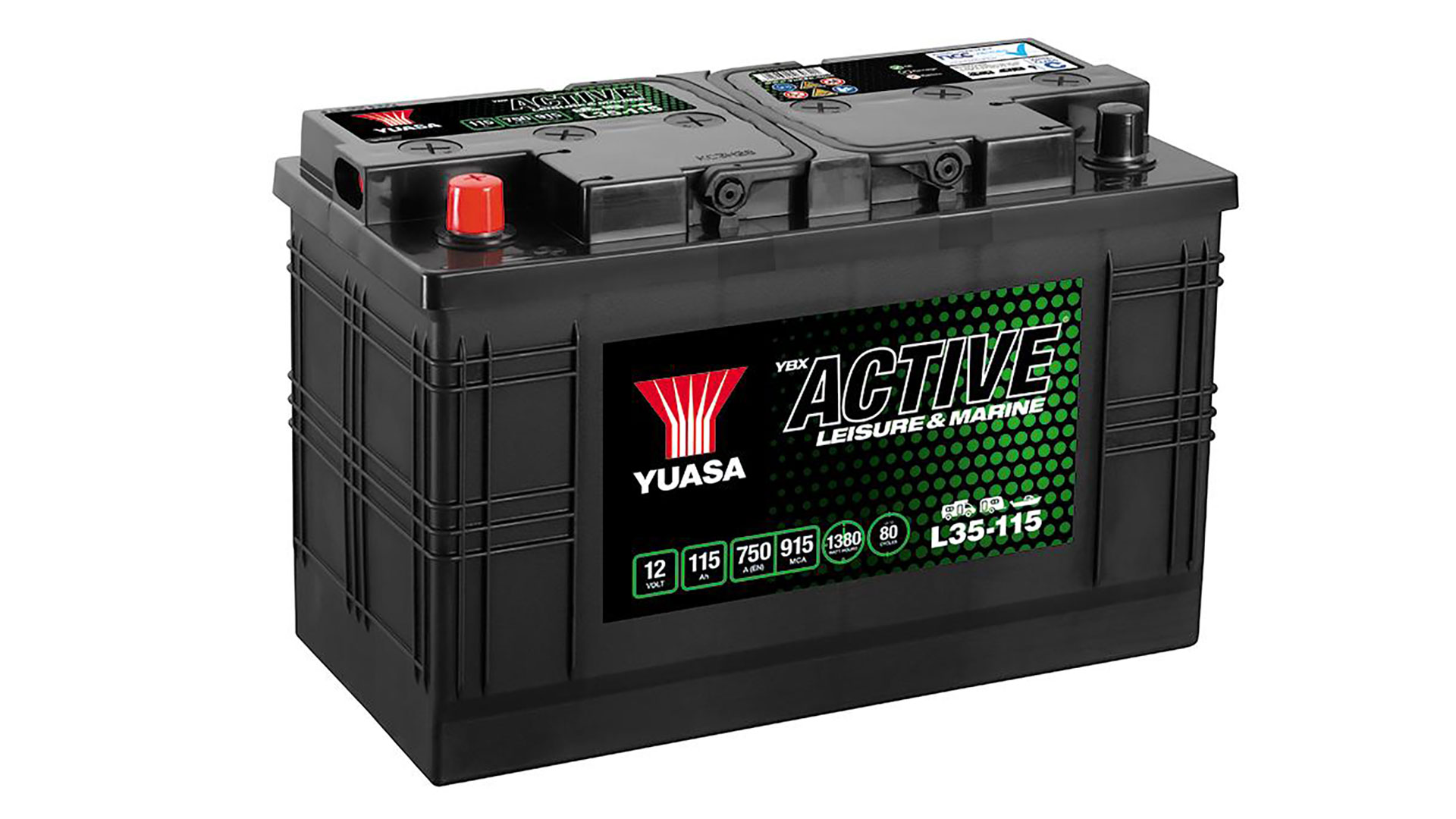  YBXL35R-115 12V 115Ah 750A Yuasa Active Leisure Battery 