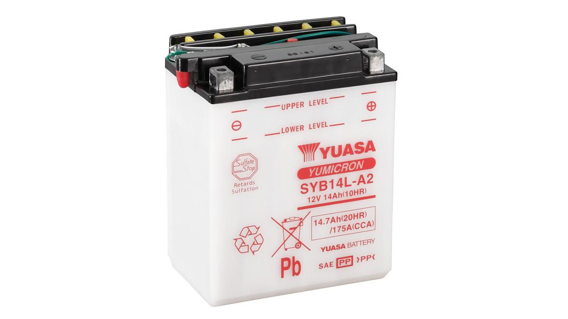  SYB14L-A2 (DC) 12V Yuasa YuMicron Battery with Sensor 