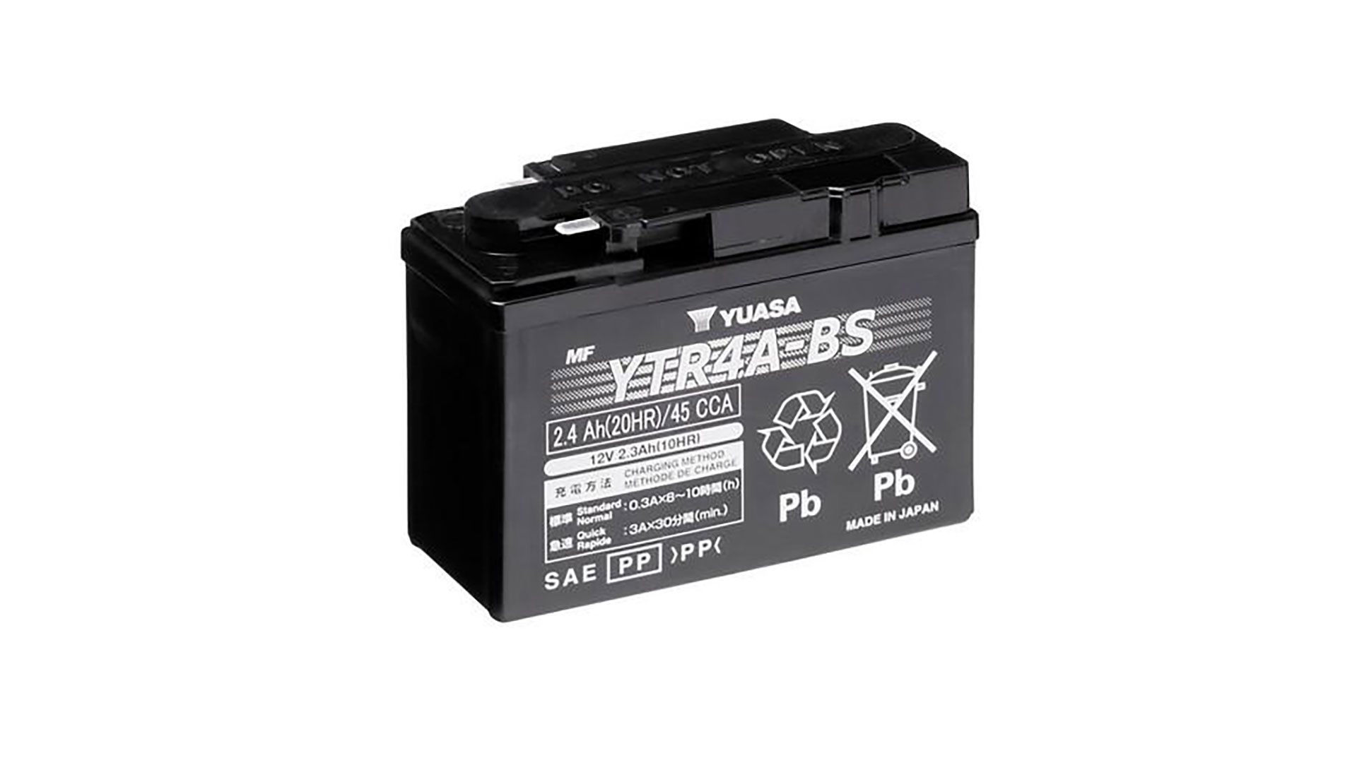  YTR4A-BS (CP) 12V Yuasa MF VRLA Battery 