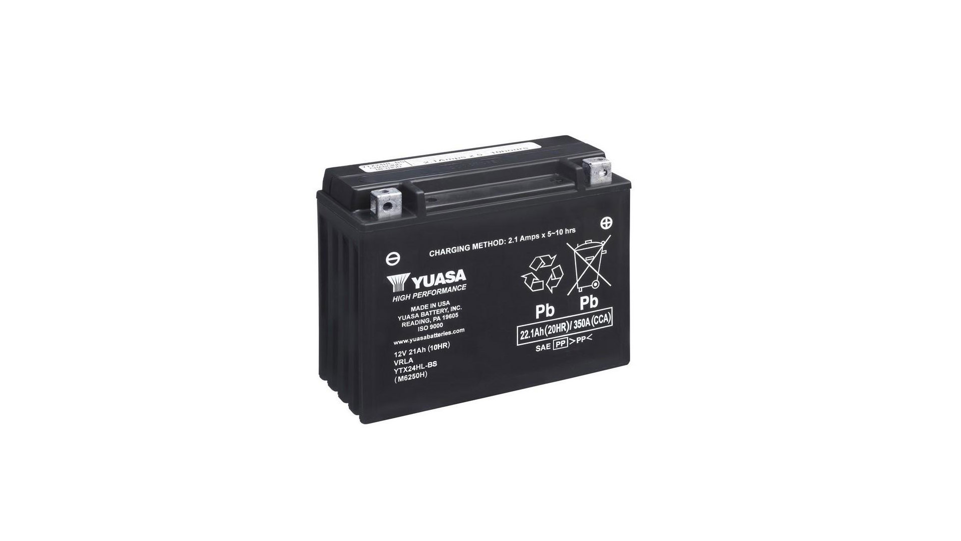  YTX24HL-BS (CP) 12V Yuasa High Performance MF VRLA Battery 