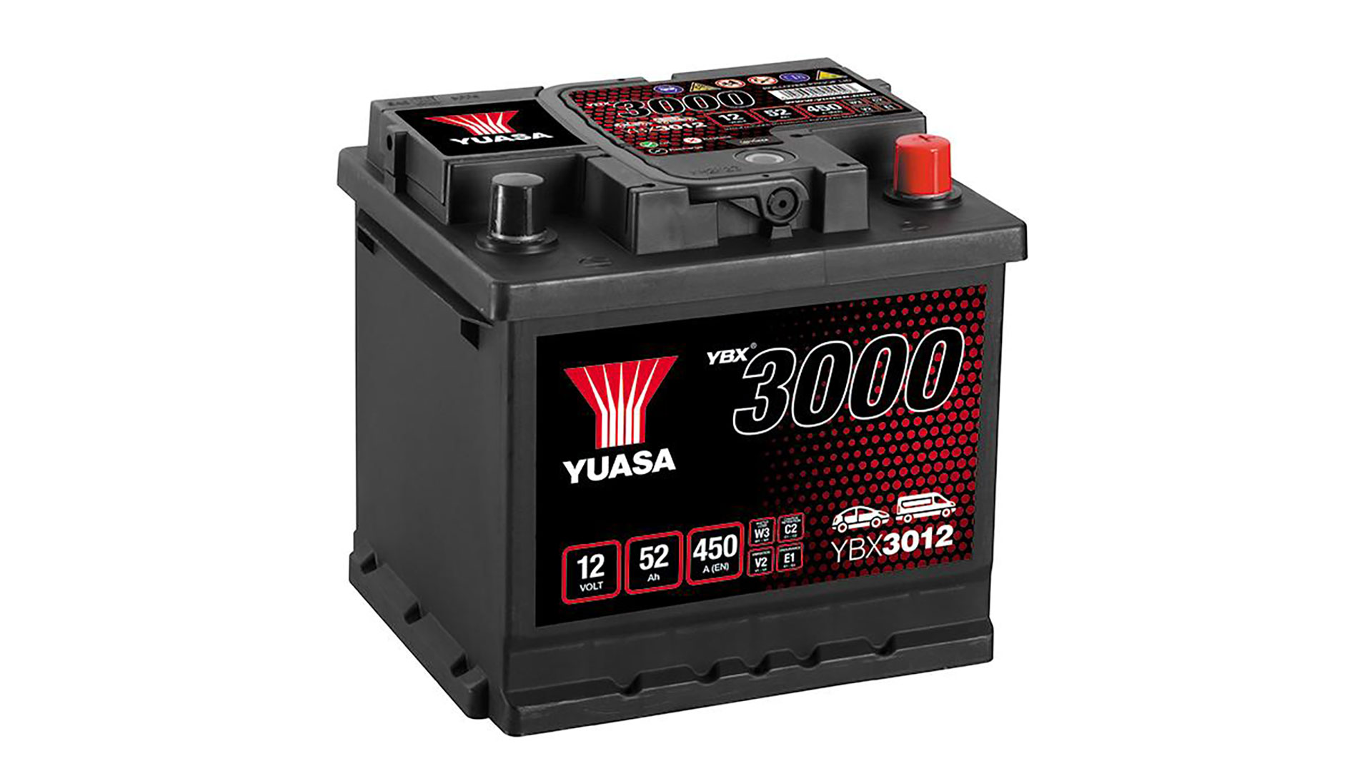 YUASA YBX3012 - Starterbatterie 12V / 52Ah / 450A (EN), 84,02 €