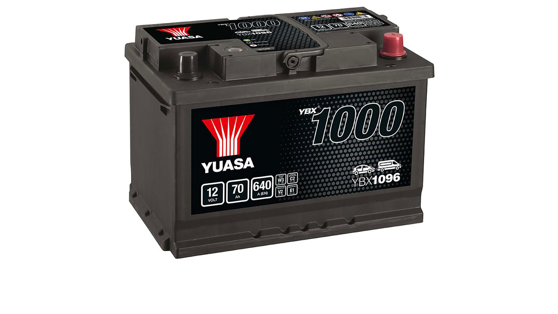  YBX1096 12V 70Ah 640A Yuasa Battery 