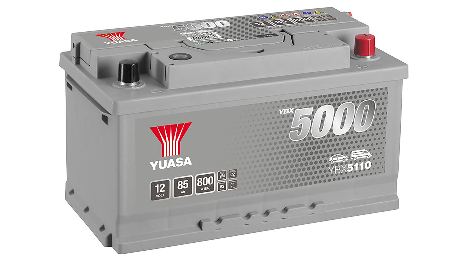  YBX5110 12V 85Ah 800A Yuasa Silver High Performance Battery 