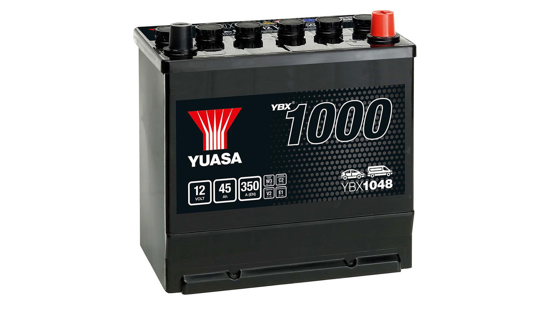  YBX1048 12V 45Ah 350A Yuasa Battery 