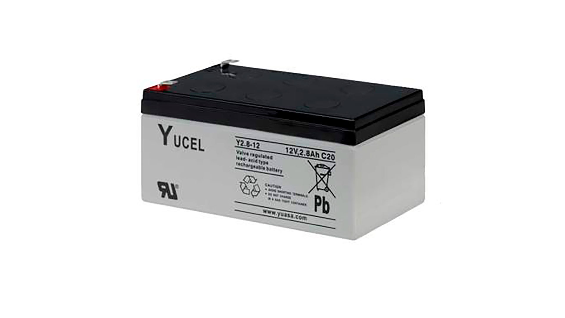  Yuasa 2.8Ah 12V Sealed Lead Acid Yucel Battery 