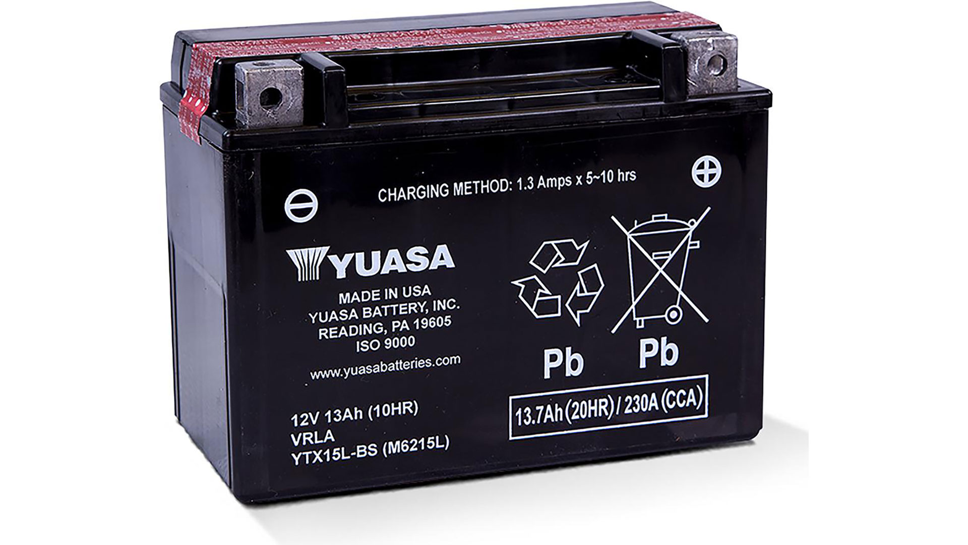  YTX15L-BS (CP) 12V Yuasa MF VRLA Battery 