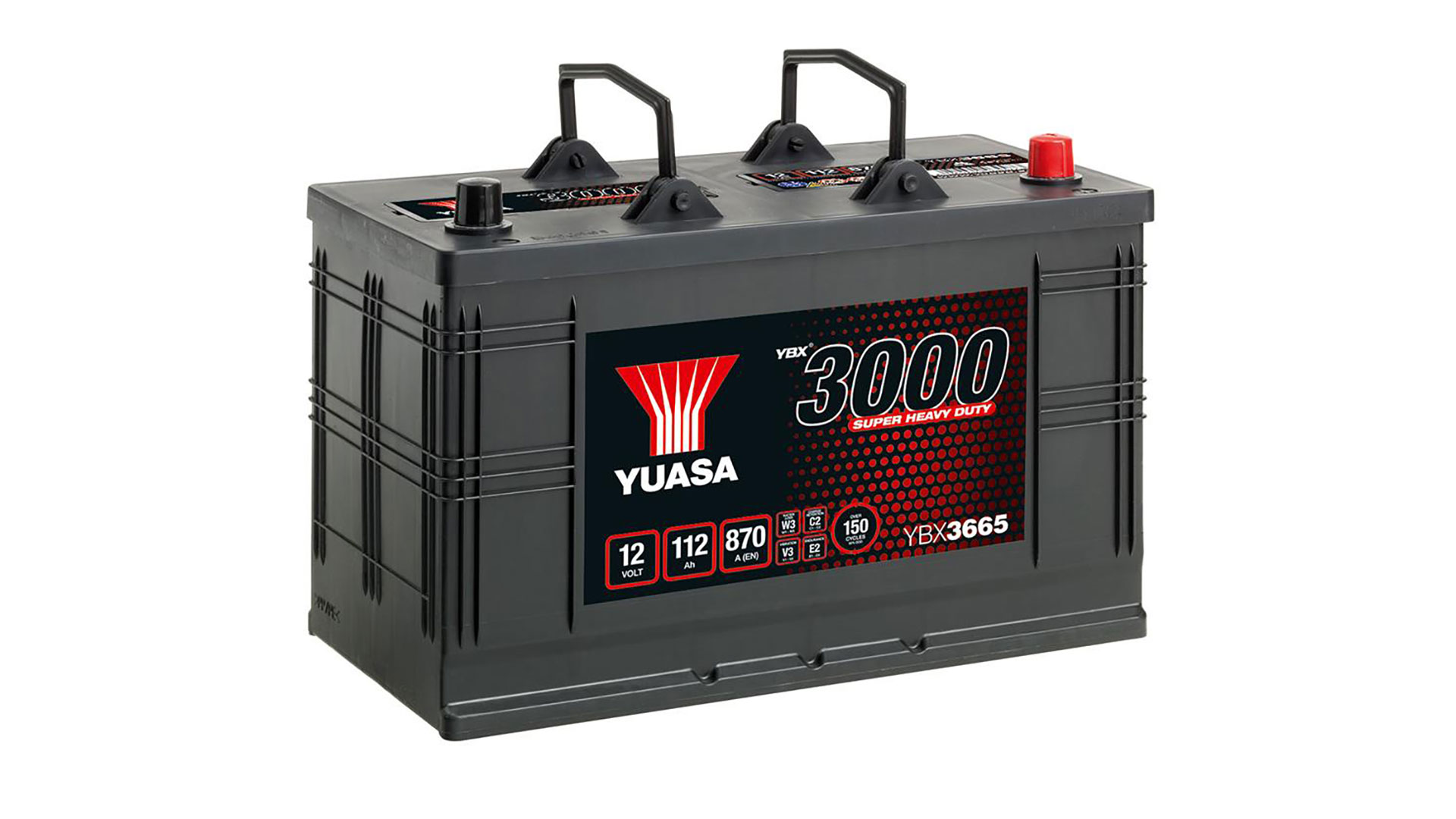  YBX3665 12V 112Ah 870A Yuasa Super Heavy Duty SMF Battery 