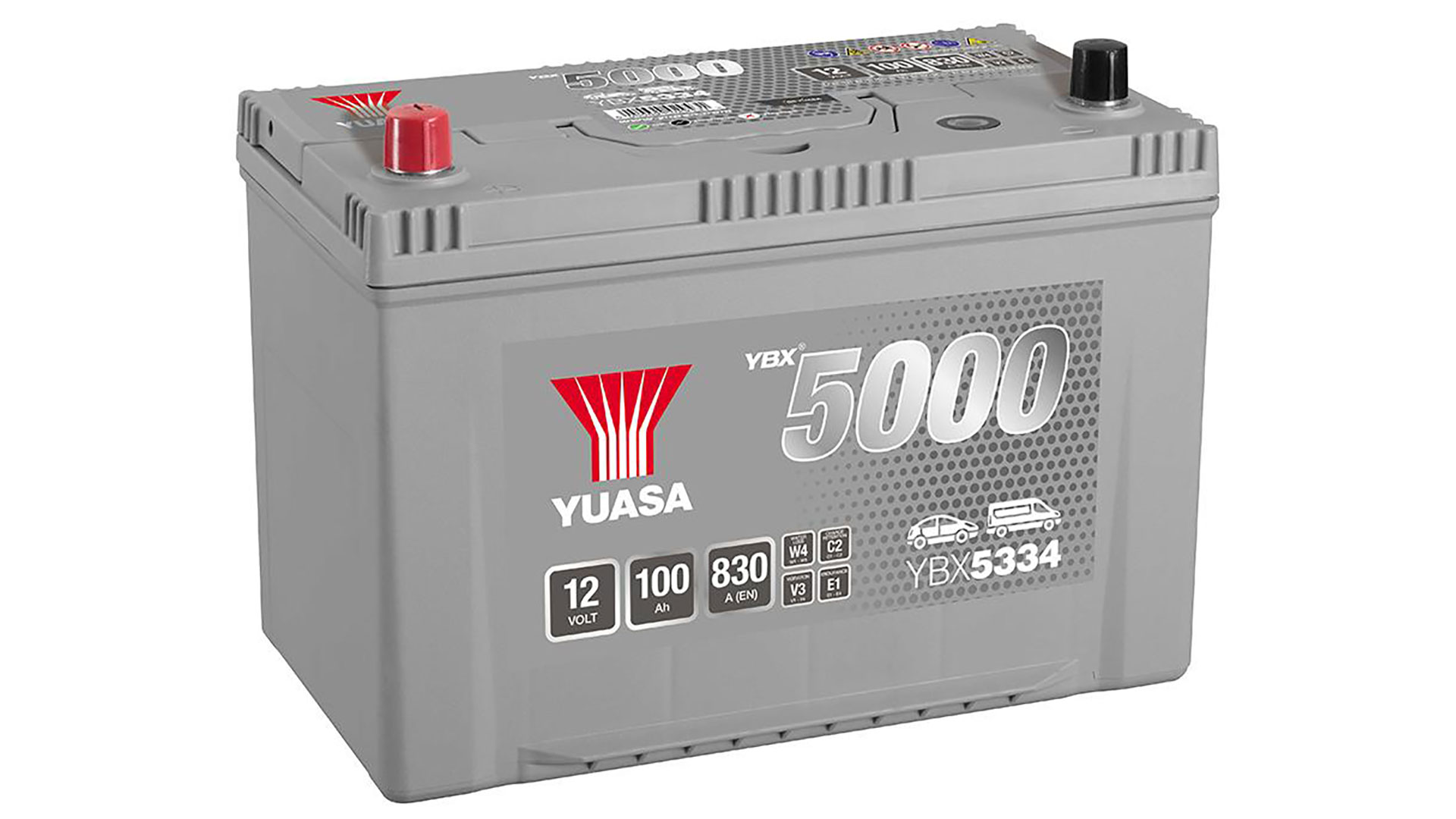  YBX5334 12V 100Ah 830A Yuasa Silver High Performance Battery 