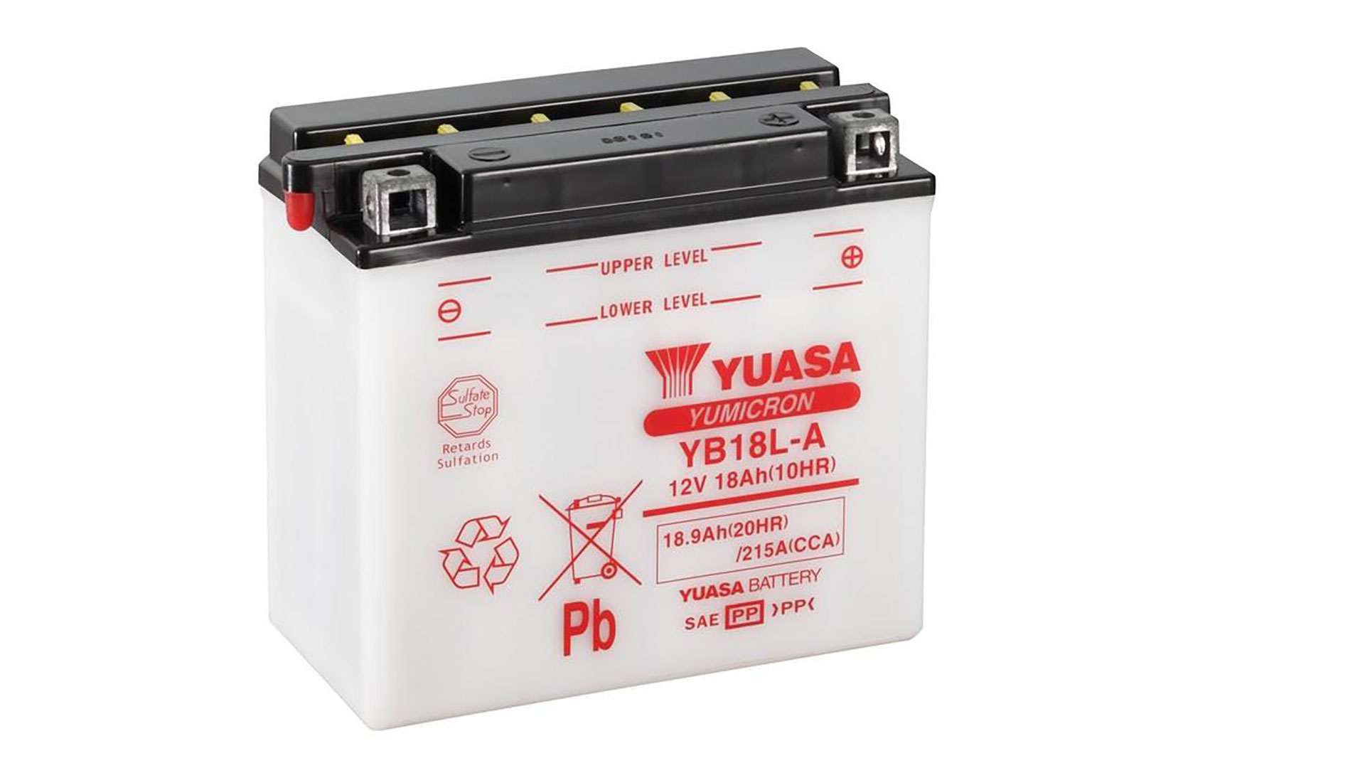  YB18L-A (CP) 12V Yuasa YuMicron Battery 