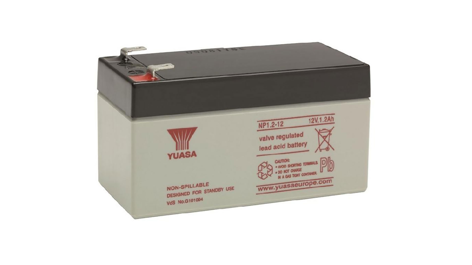 NP1.2-12 (12V 1.2Ah) Yuasa General Purpose VRLA Battery