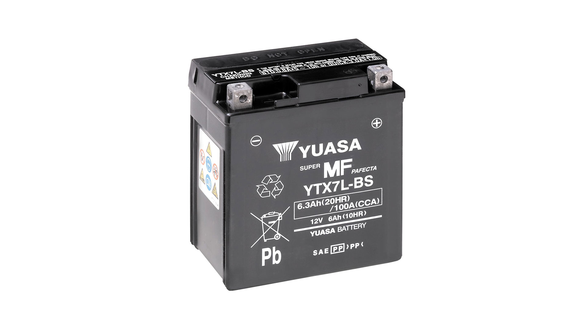  YTX7L-BS (CP) 12V Yuasa MF VRLA Battery 