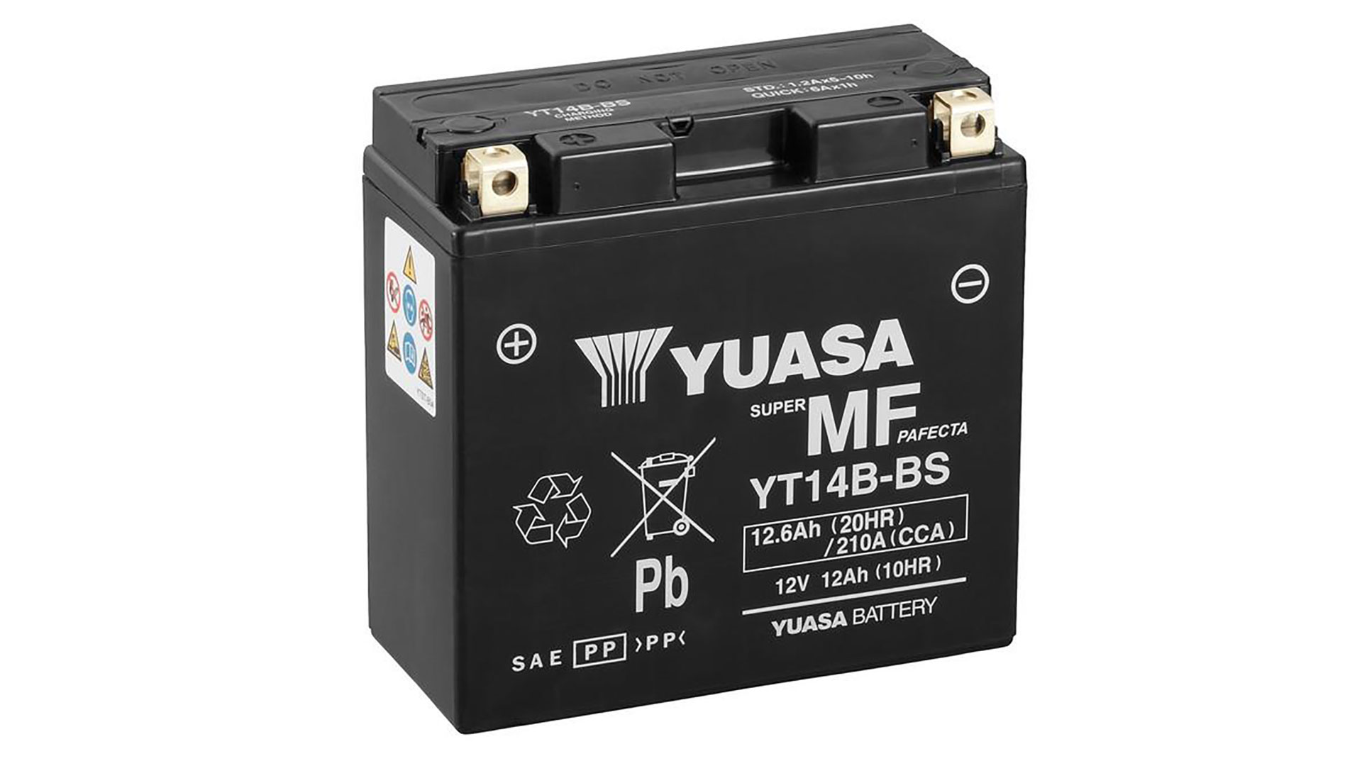  YT14B-BS (CP) 12V Yuasa MF VRLA Battery 