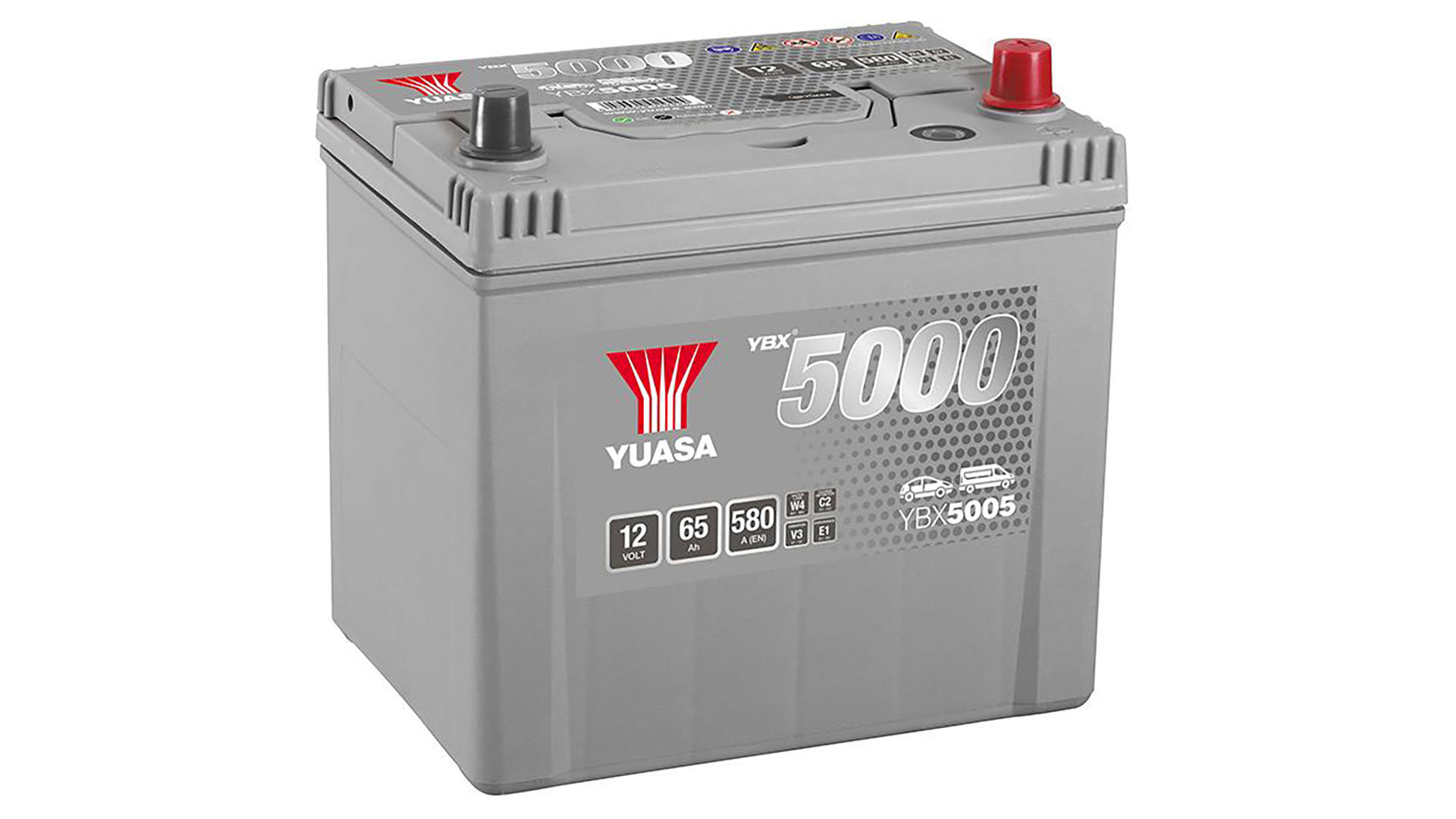  YBX5005 12V 65Ah 580A Yuasa Silver High Performance Battery 