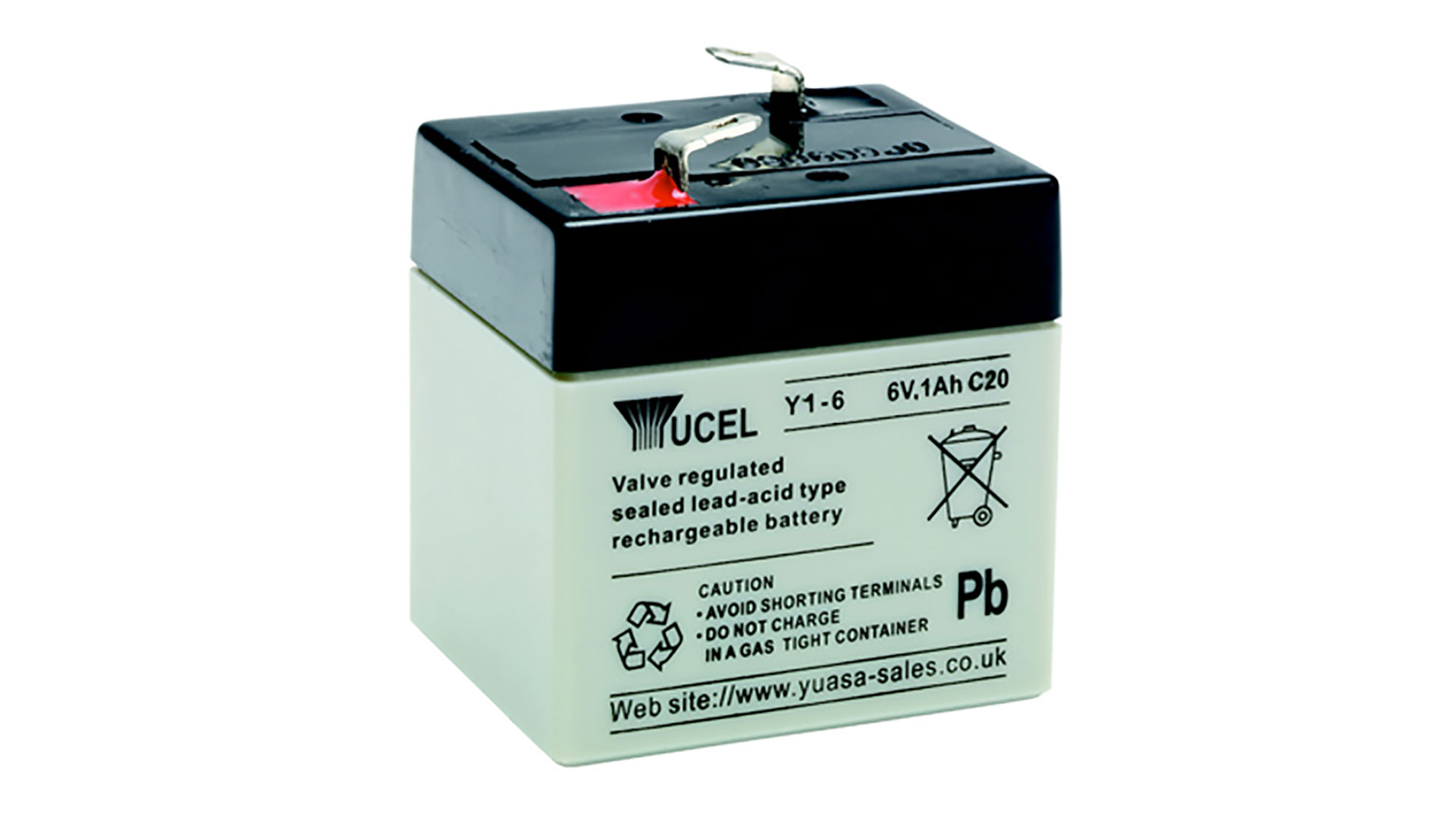 Yuasa 1Ah 6V Sealed Lead Acid Yucel Battery