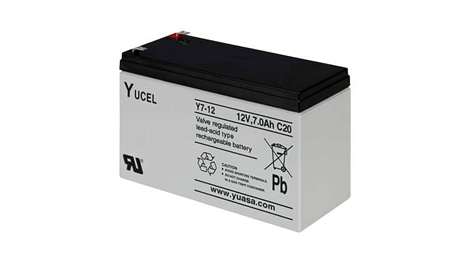  Yuasa 7Ah 12V Sealed Lead Acid Yucel Battery 